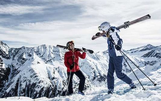 Ski fahren Hochzeiger